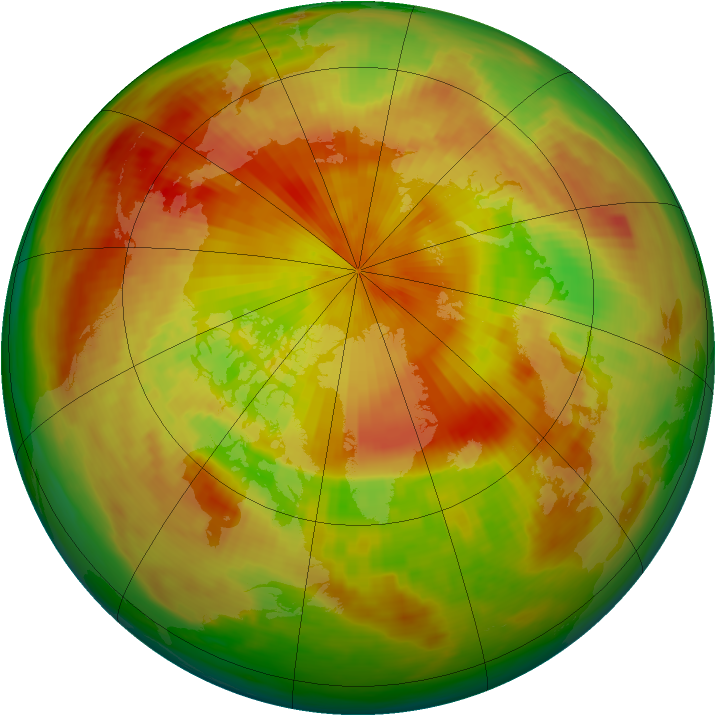 Arctic ozone map for 04 May 1984